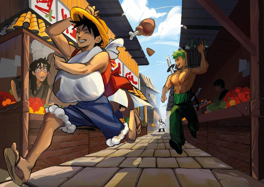 Full height + detailed bg